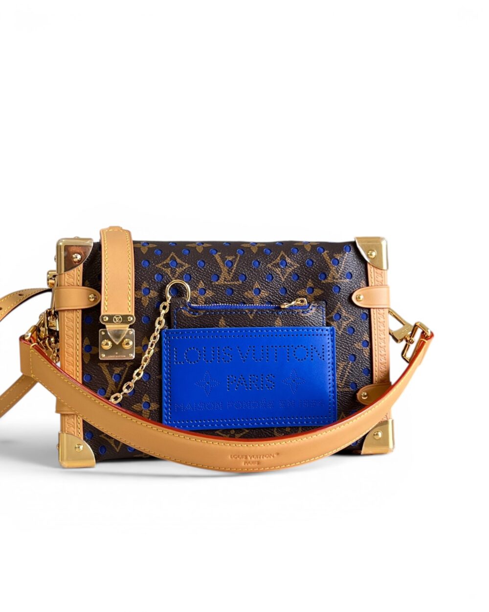 AAA Replica Louis Vuitton LV Side Trunk MM Monogram Perfo M28490