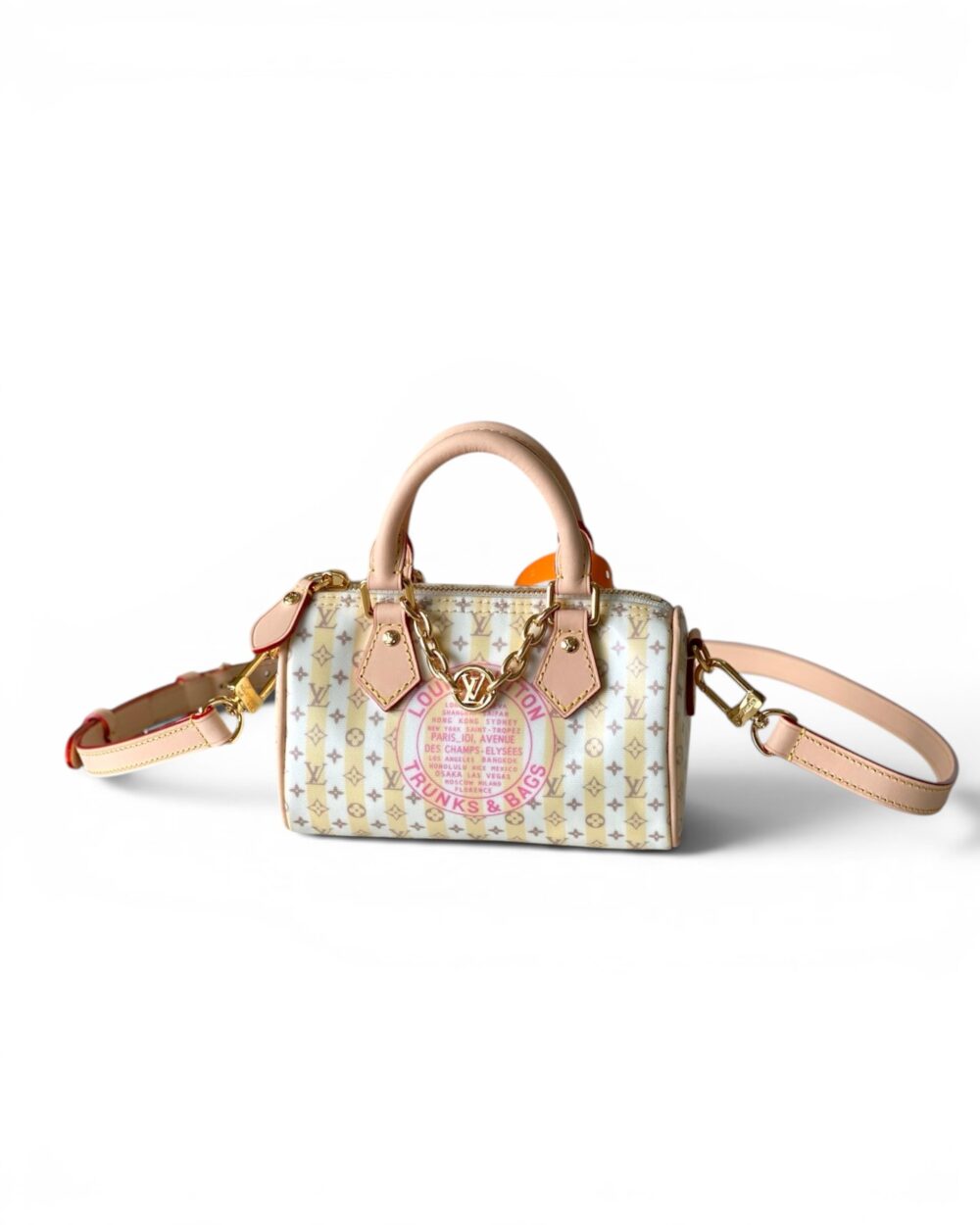 AAA Replica Louis Vuitton LV Nano Speedy LV Stamp Khaki M29030