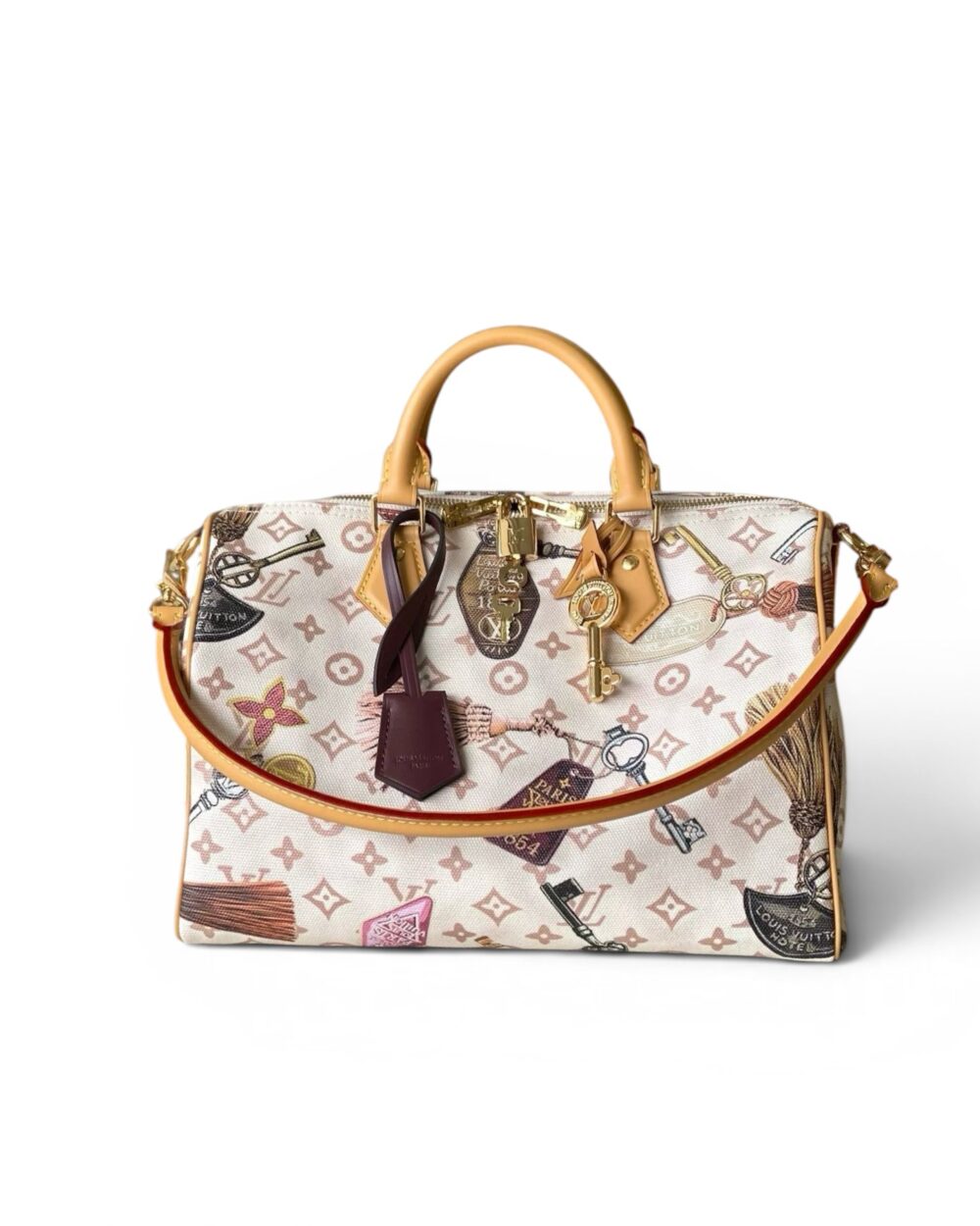 AAA Replica Louis Vuitton LV Getaway Speedy 30 Soft Flight Mode Print M29377
