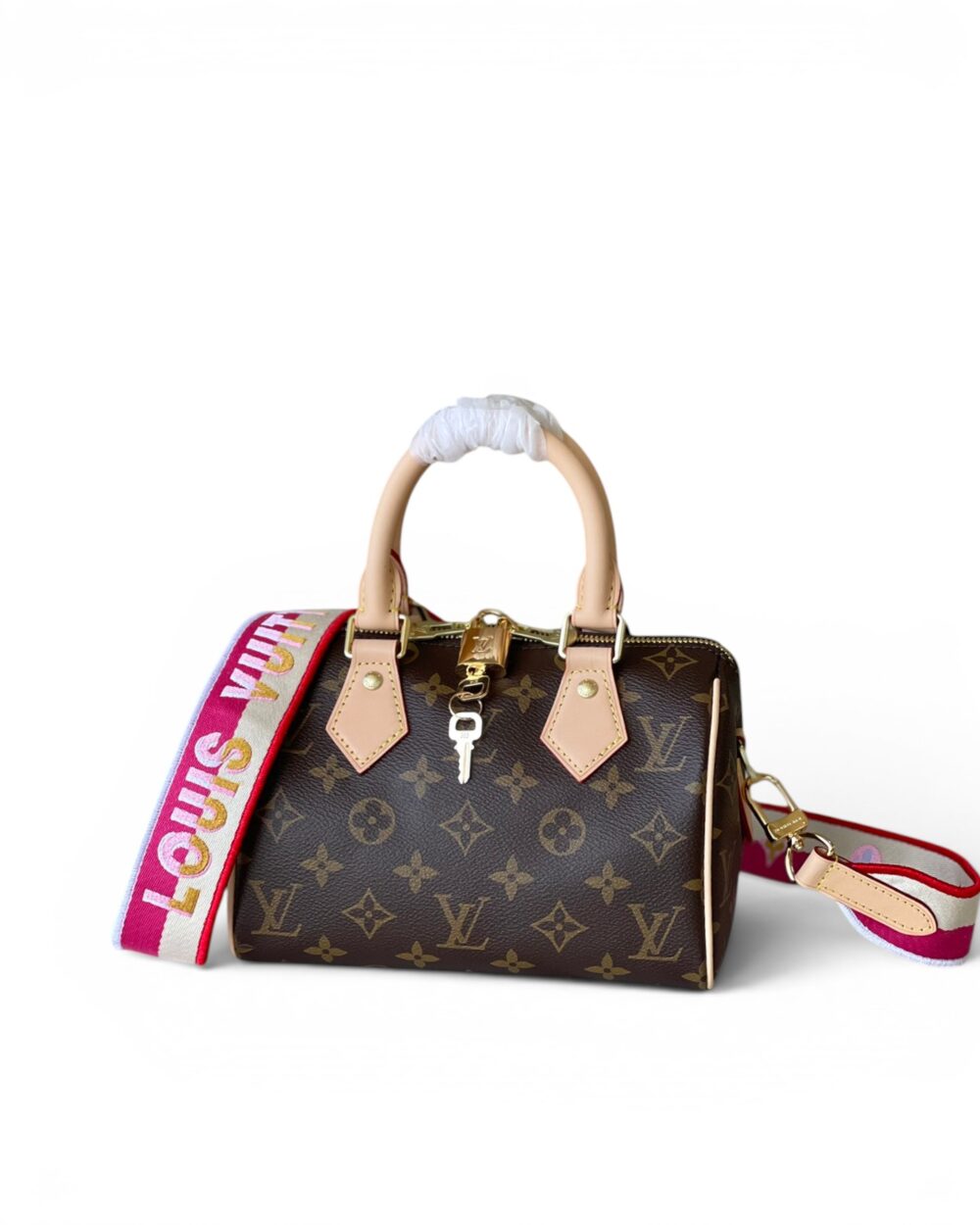 AAA Replica Louis Vuitton LV Speedy 20 Damier Ebene Pink M45948