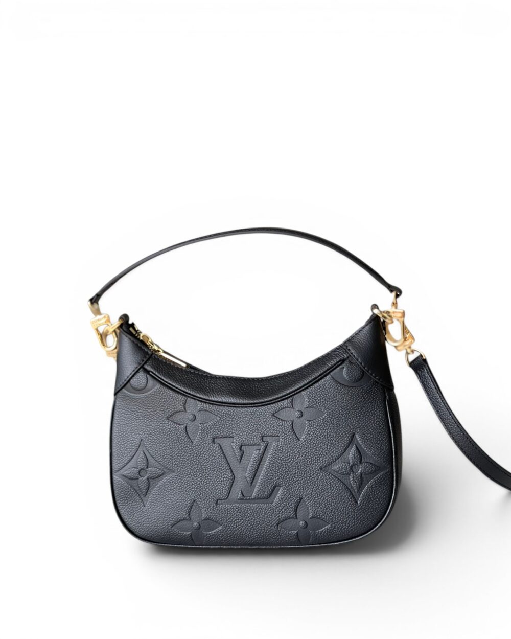 AAA Replica Louis Vuitton LV Bagatelle Monogram Empreinte Black M46002