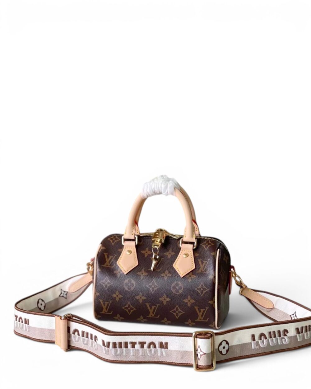 AAA Replica Louis Vuitton LV Speedy Bandouliere 20 Monogram Classic Brown M46222