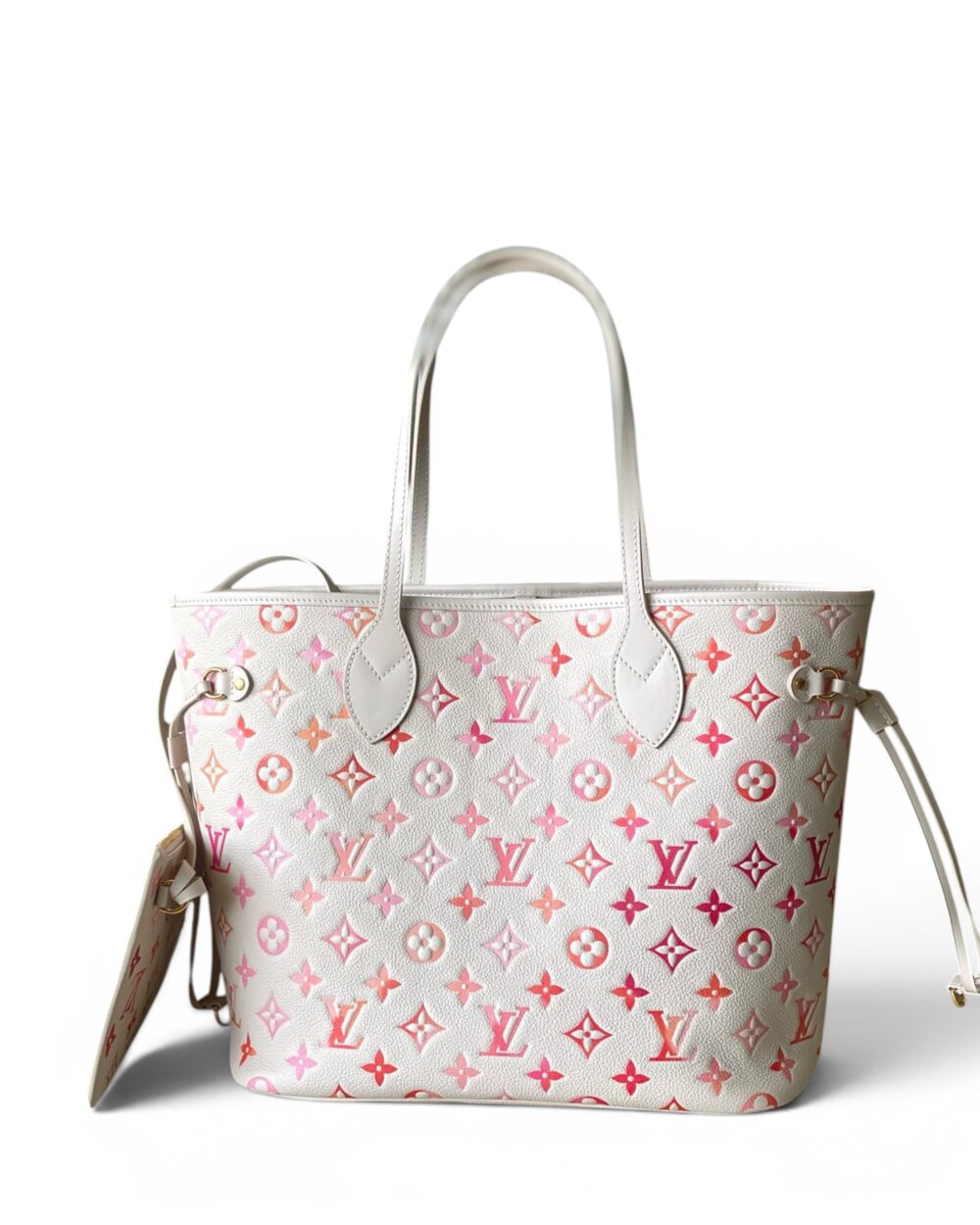AAA Replica Louis Vuitton LV Neverfull MM Monogram Empreinte Sunrise Aquarelle M47080