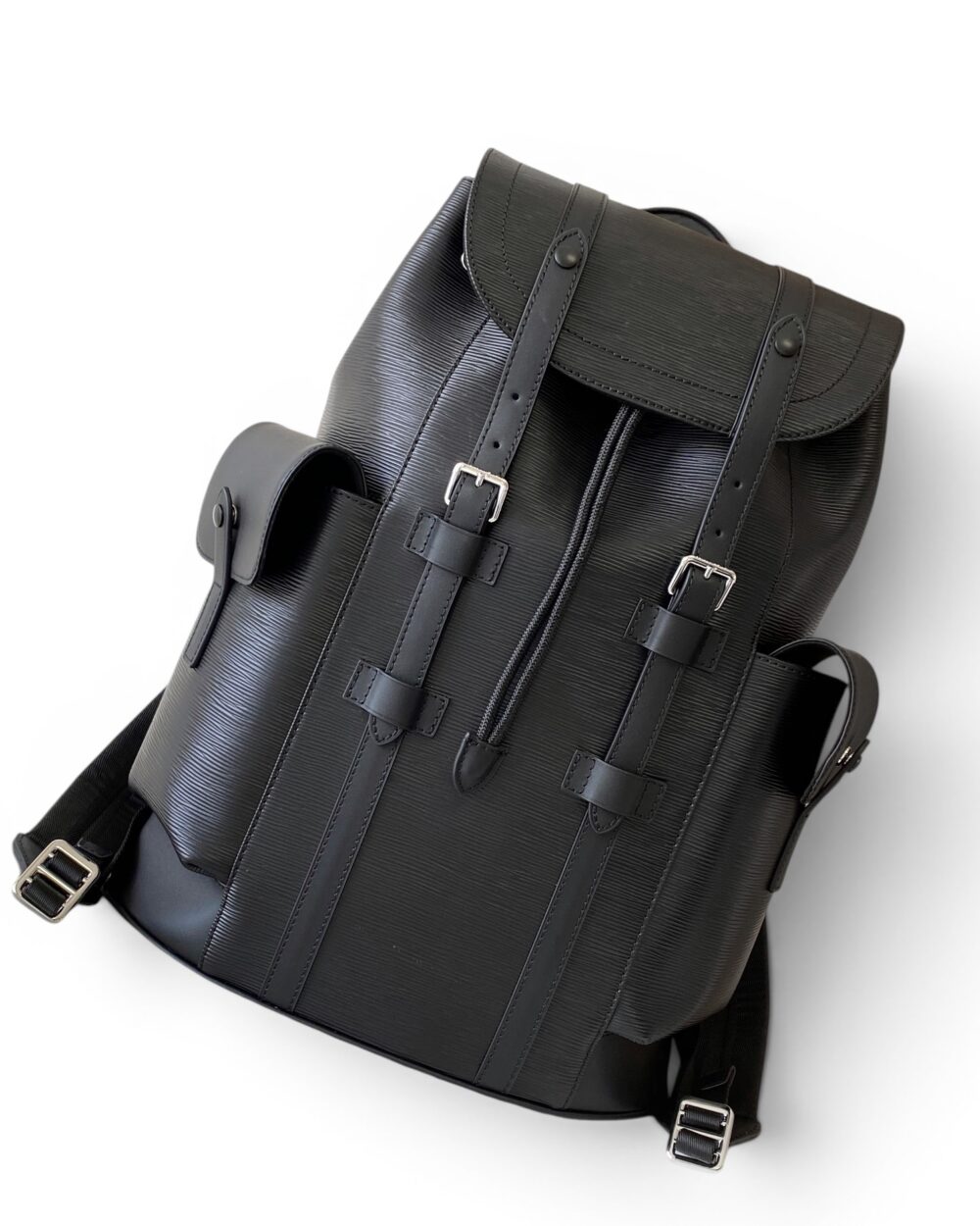 AAA Replica Louis Vuitton LV Christopher MM Epi XL Black Wave M50159