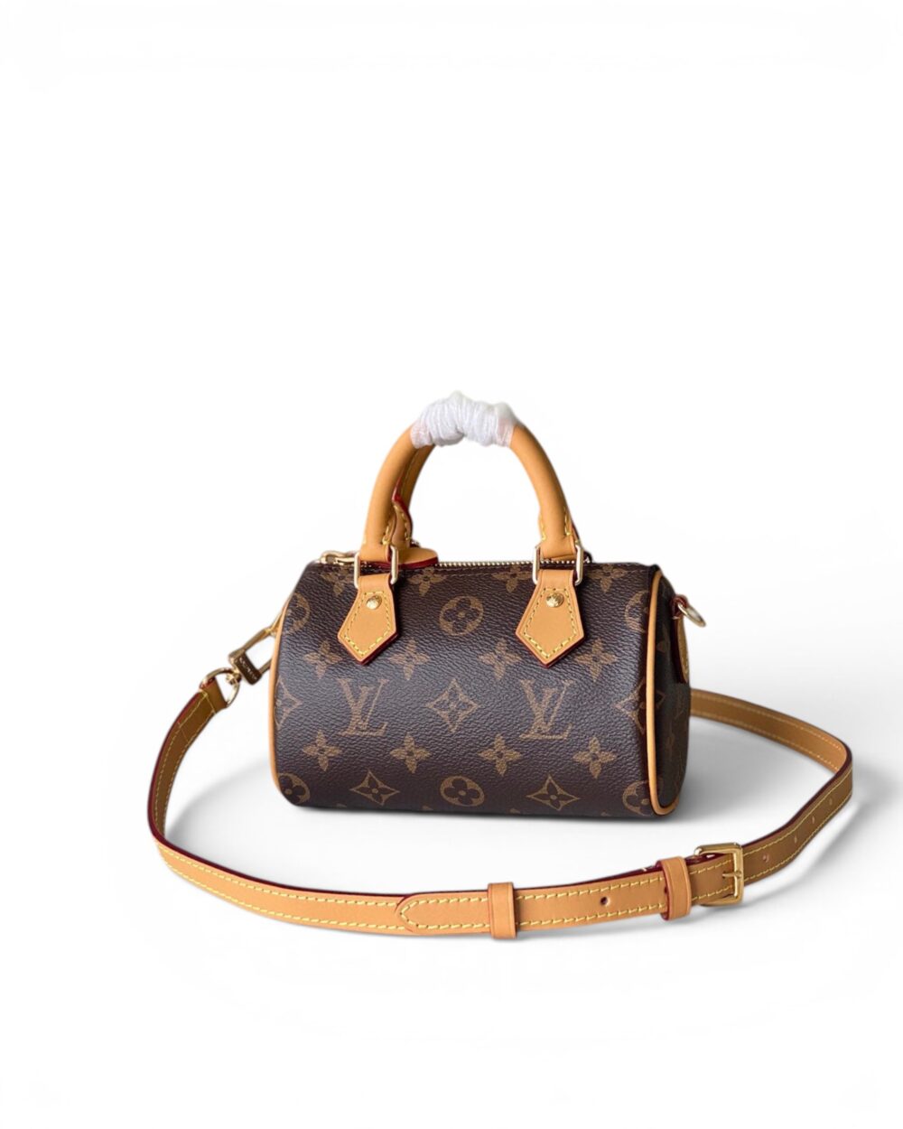 AAA Replica Louis Vuitton LV Nano Speedy Monogram Canvas Brown M81085